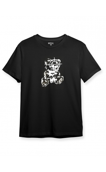 Bear mosal unisex t-shirt black