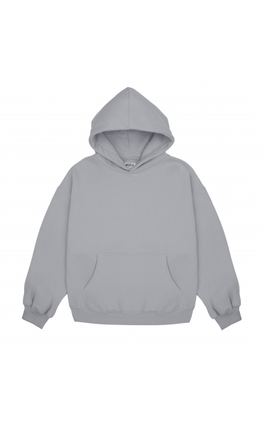 BASIC MOSAL boxy hoodie (light gray)