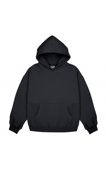 BASIC MOSAL boxy hoodie (black)